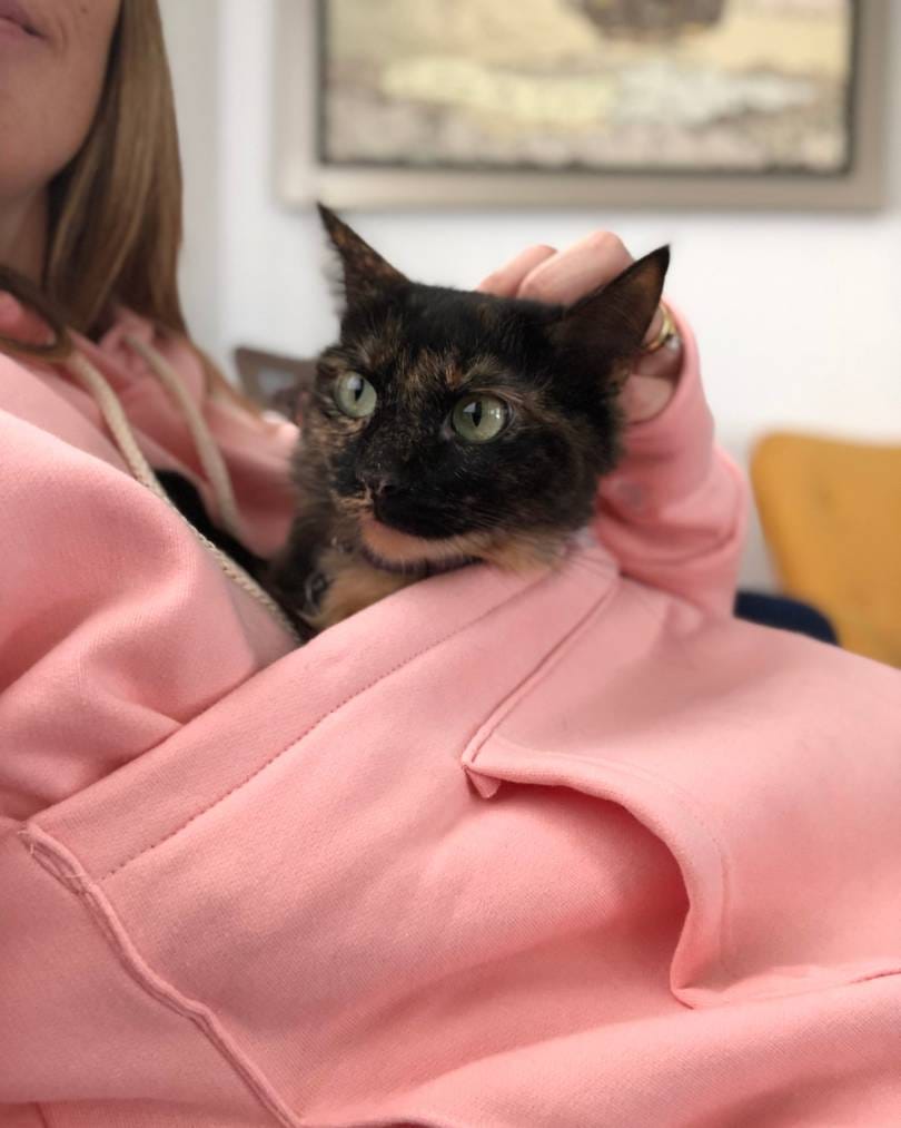 Hoodie Color Rosa Talla M